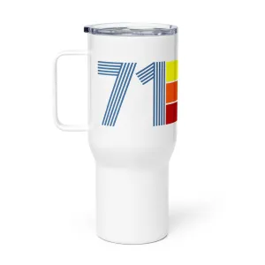Retro 1971 Travel mug with a handle