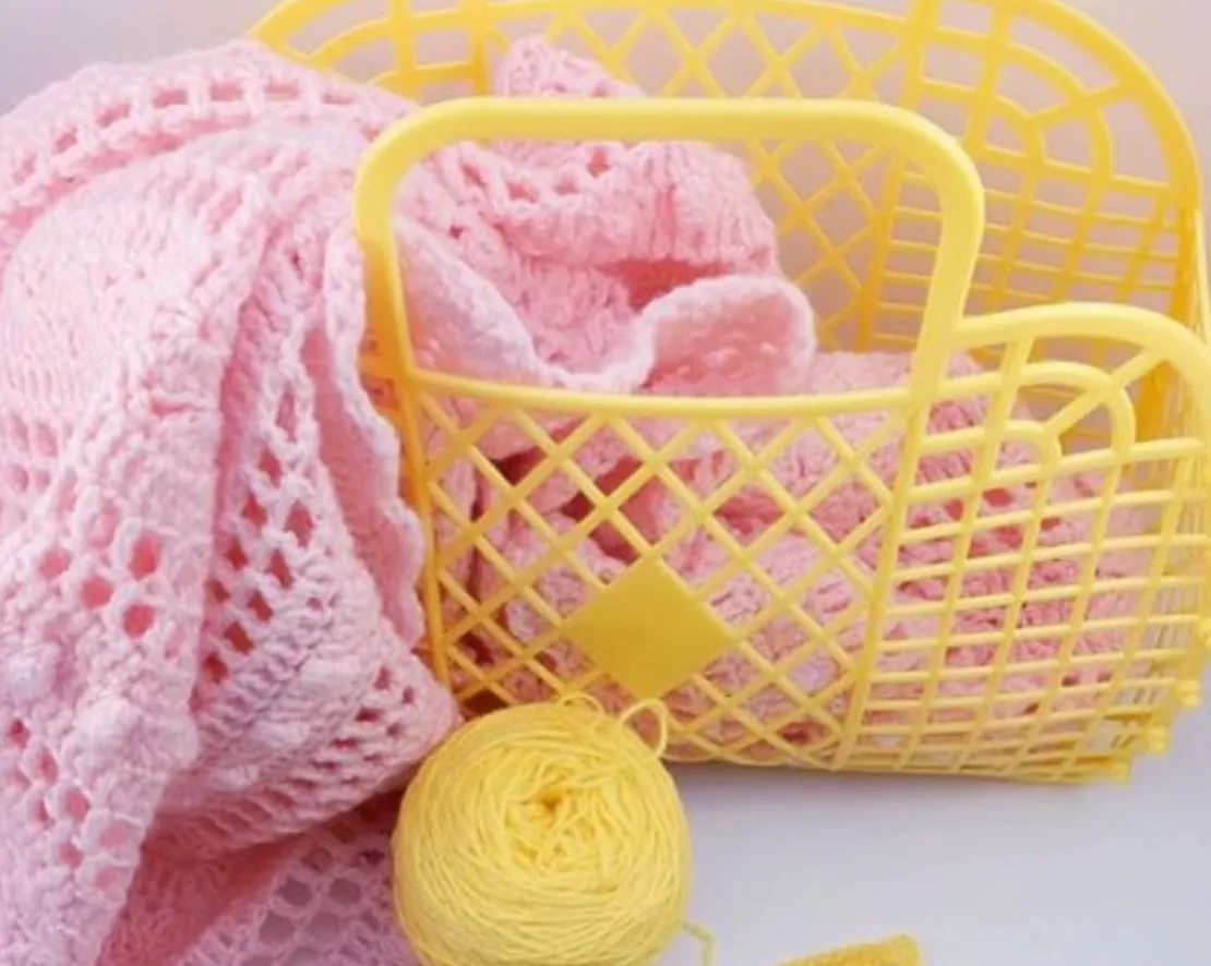 Retro Basket- yellow