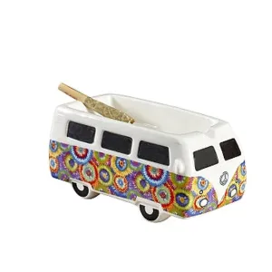 Retro Bus Ceramic Ashtray - (1 Count)