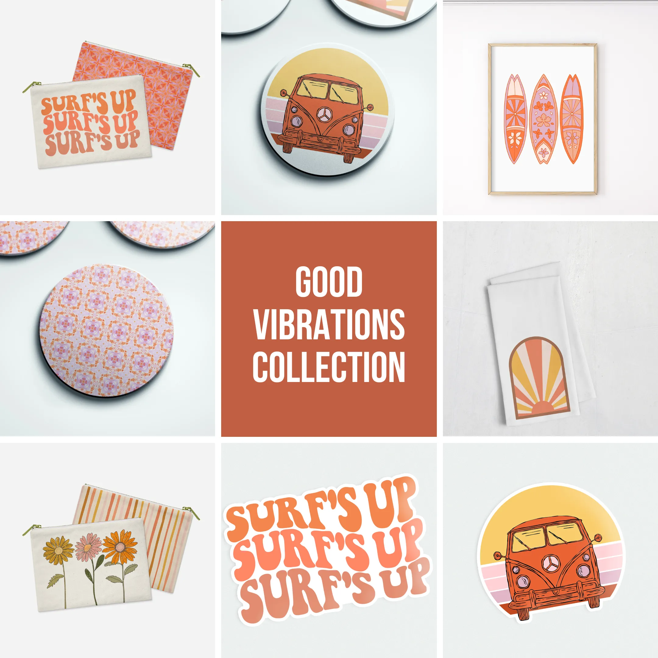 Retro Daisy Accessory Pouch | Good Vibrations Collection