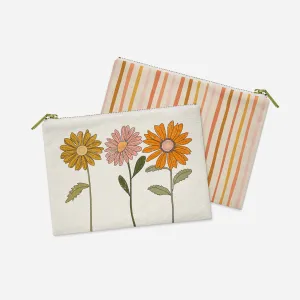 Retro Daisy Accessory Pouch | Good Vibrations Collection