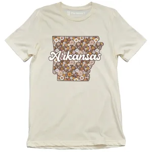 Retro Floral Arkansas