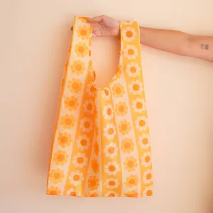 Retro Flower  Reusable Bag