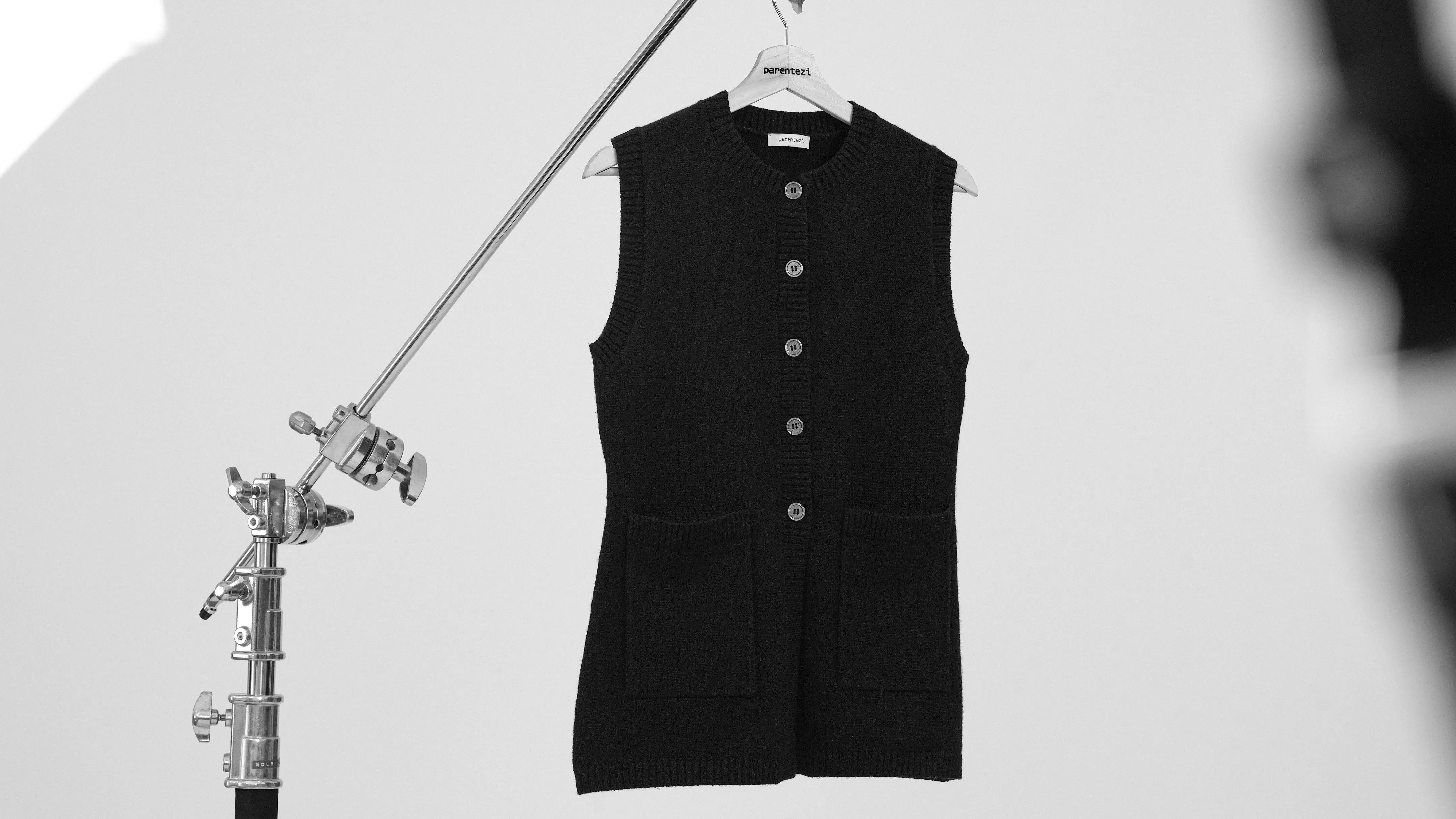 Rosie Knit Vest - Black