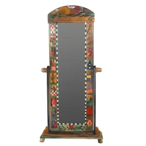 Round Top Wardrobe Mirror by Sticks MIR058-S33072
