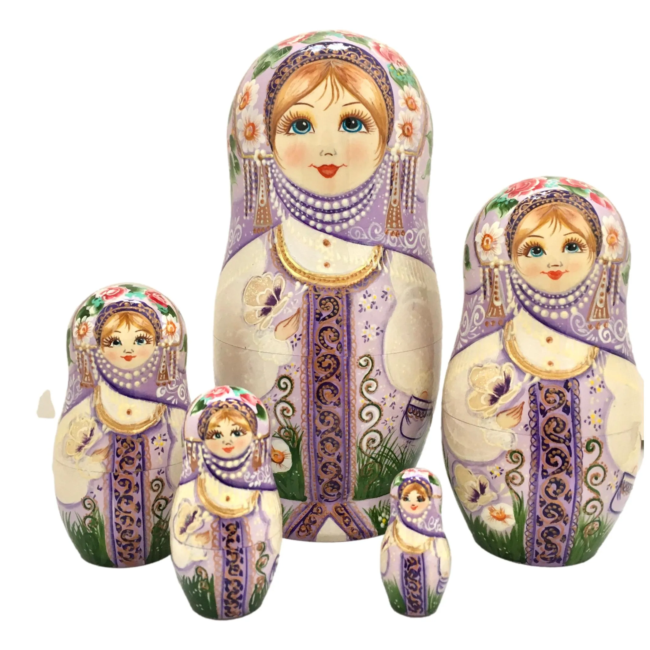 Russian Nesting Dolls Lavender Beauty