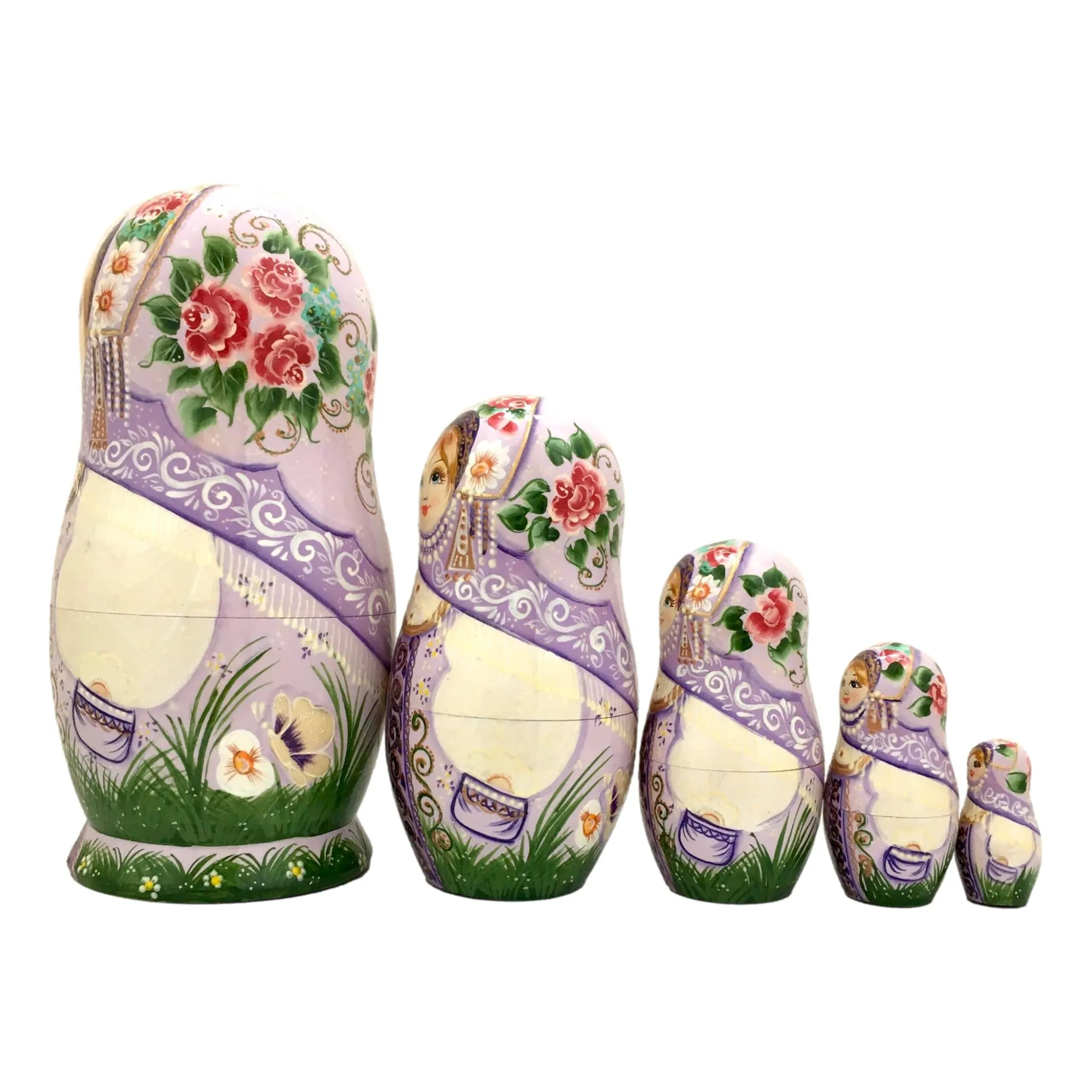 Russian Nesting Dolls Lavender Beauty