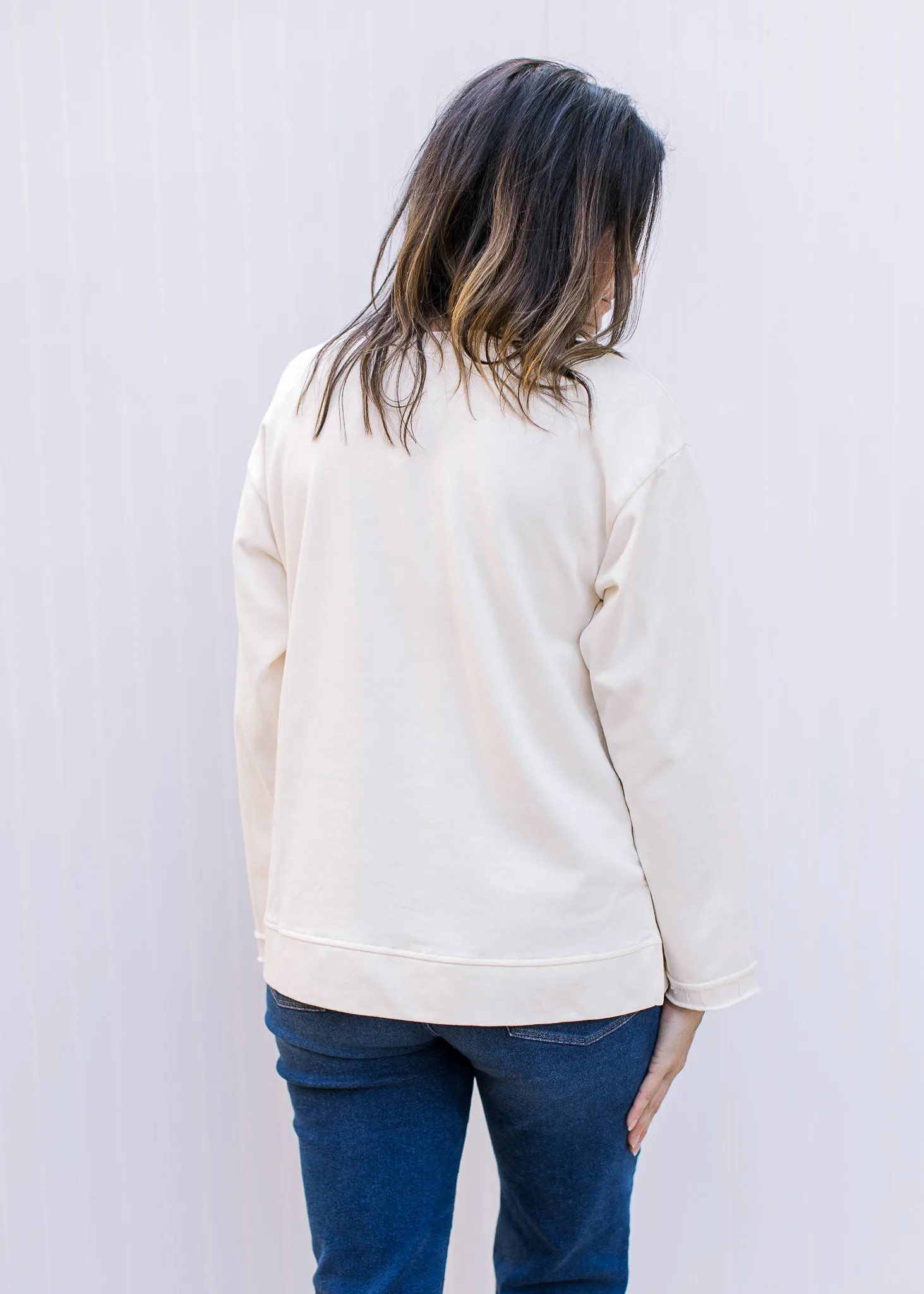 Rust Flower Longsleeve Top