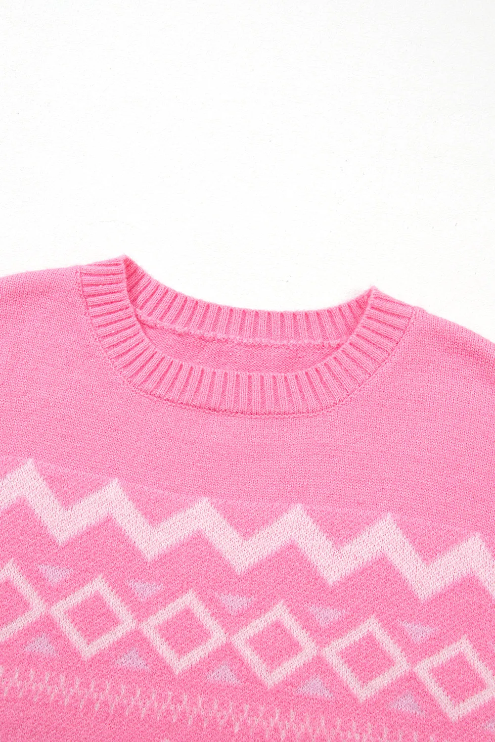 Ryleigh Geometric Long Sleeve Sweater