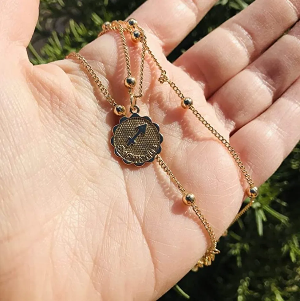 Sagittarius zocoin necklace