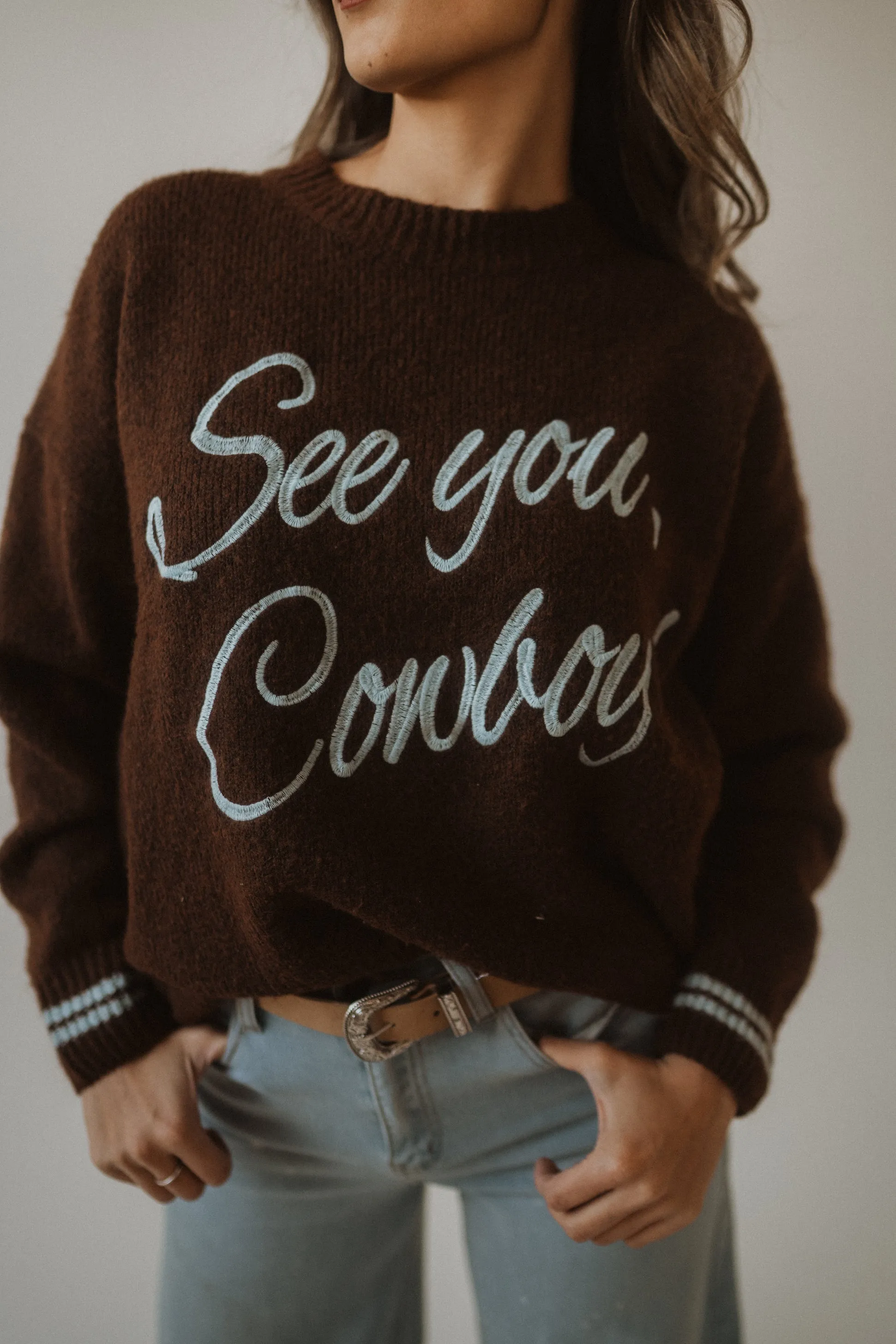 See You Cowboy Sweater