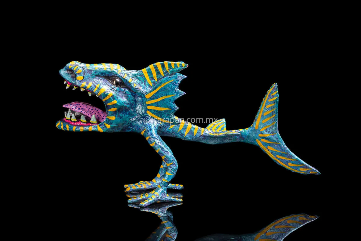 Shark style Paper Mache Alebrije
