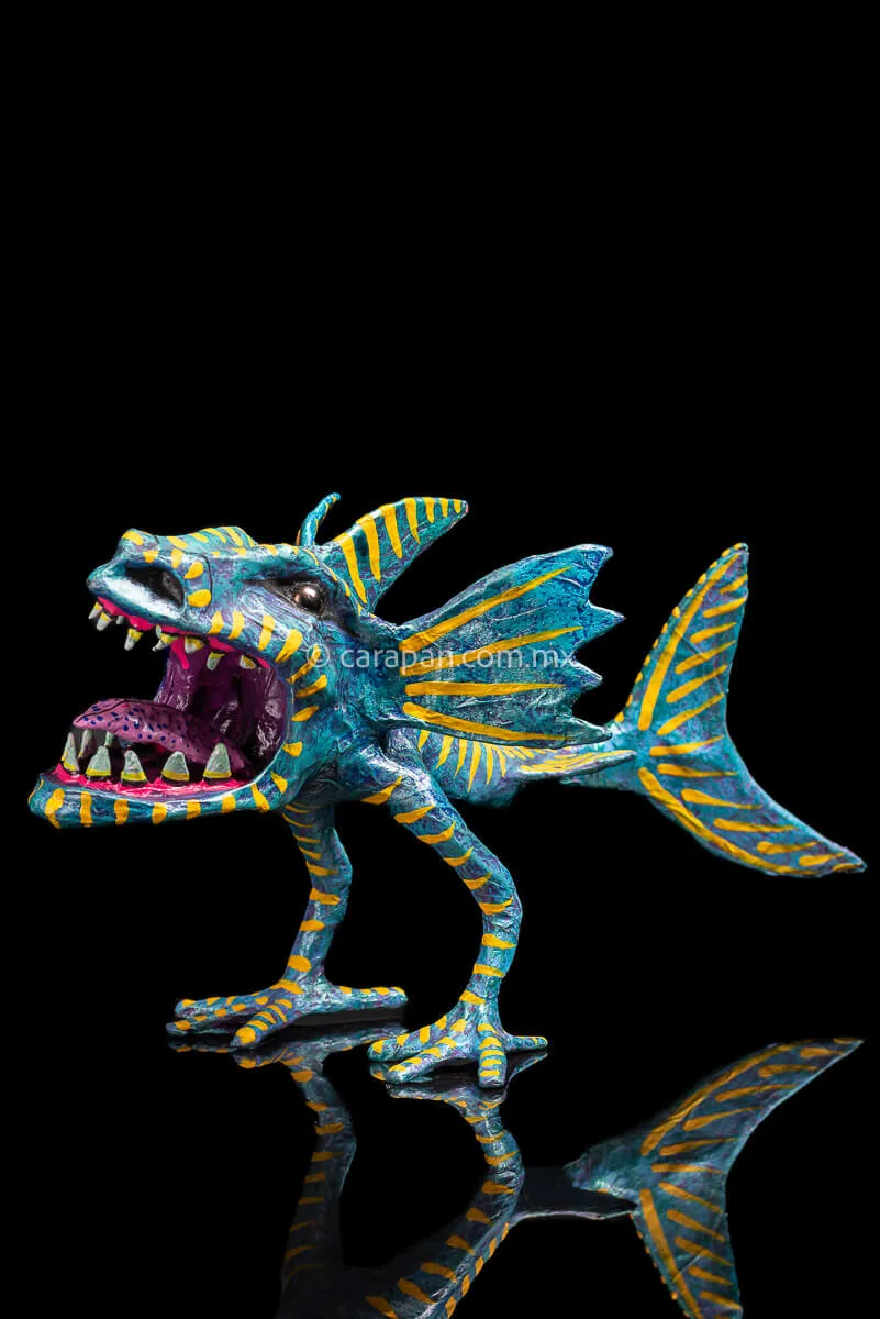 Shark style Paper Mache Alebrije