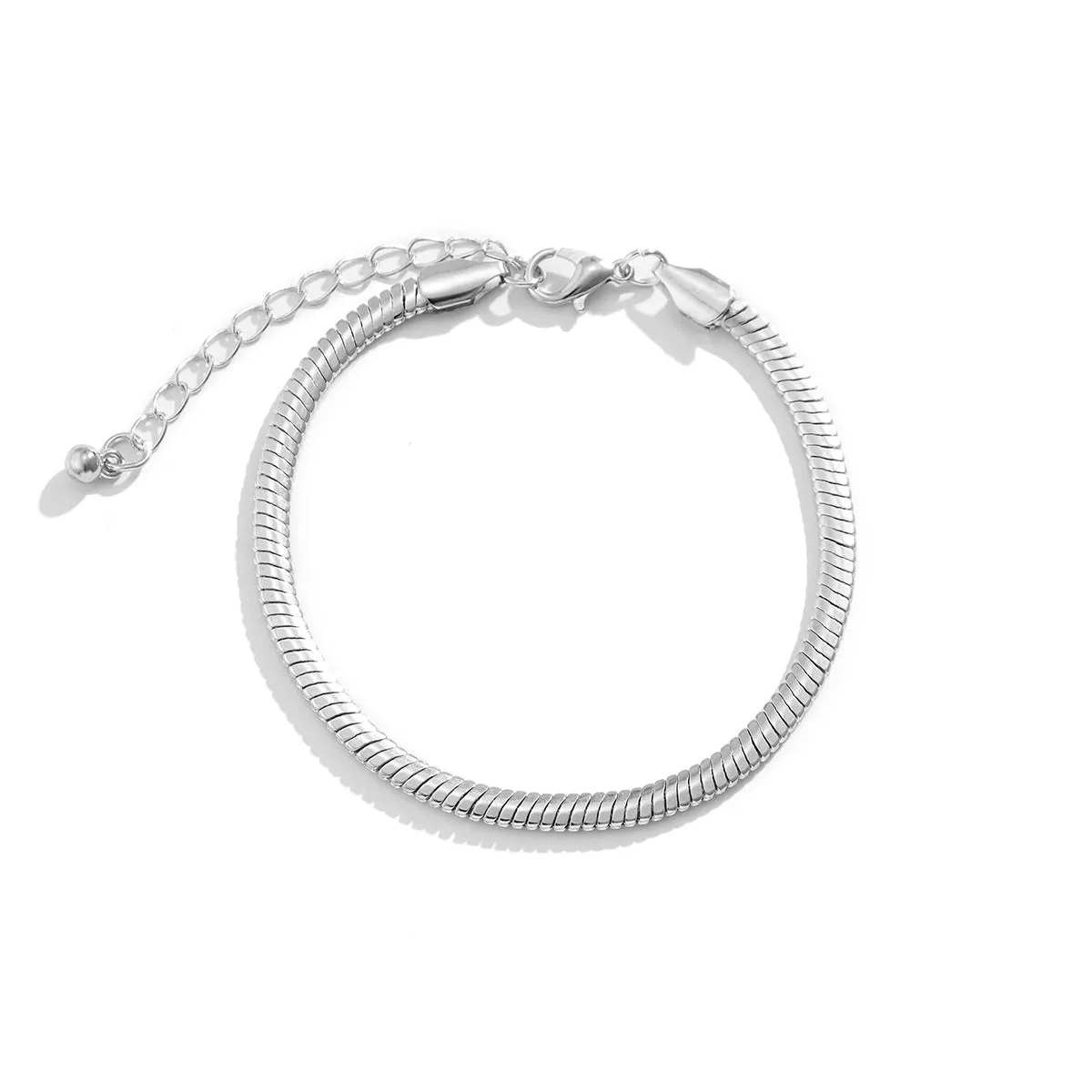 Silver-Plated Snake Chain Bracelet