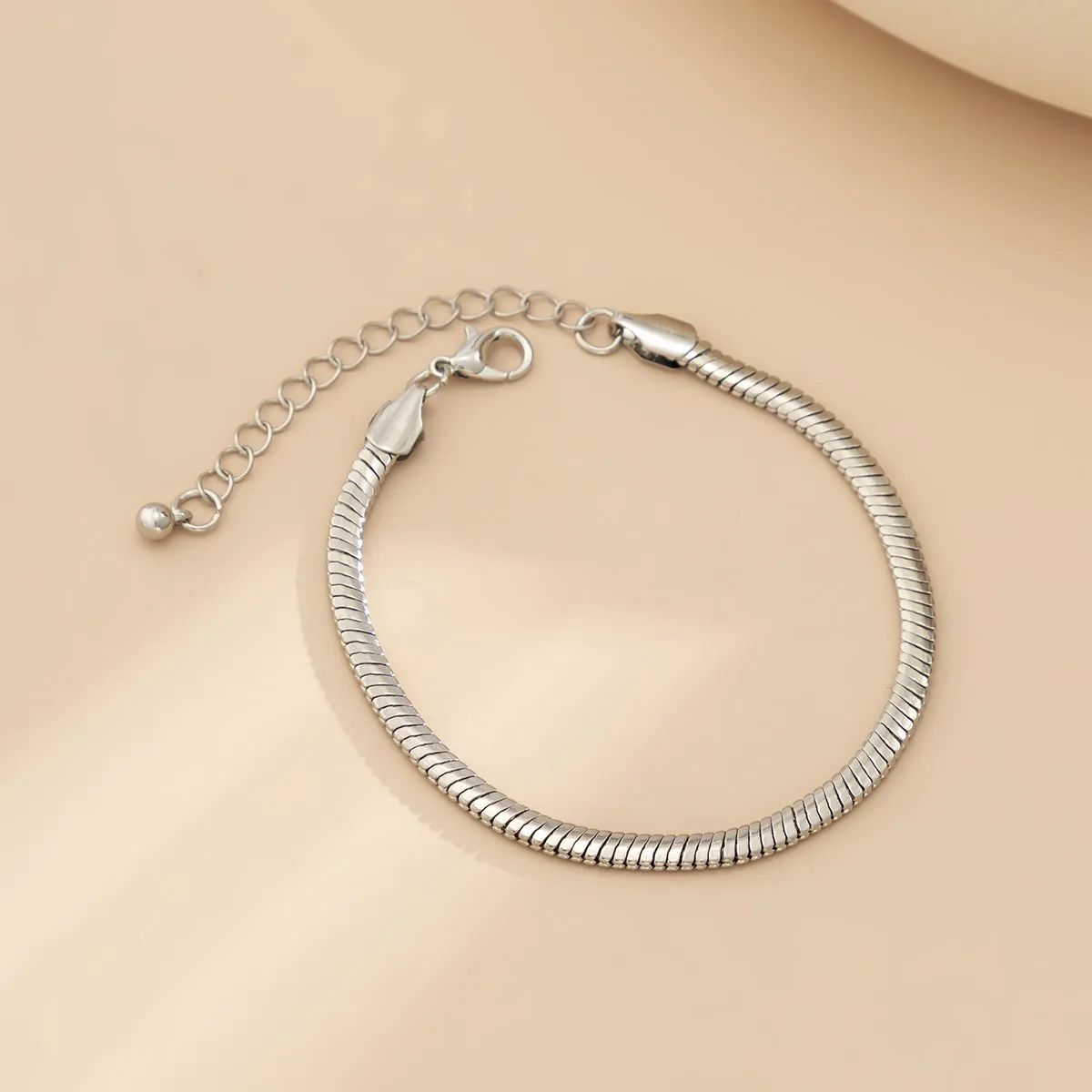 Silver-Plated Snake Chain Bracelet