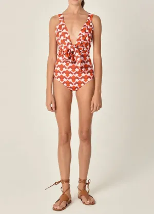 Silvia Tcherassi Cannobio One Piece Rouge
