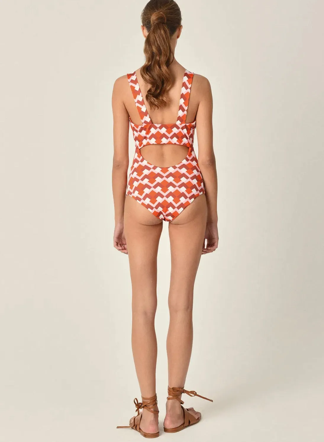 Silvia Tcherassi Cannobio One Piece Rouge
