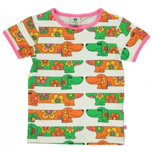 Smafolk Sausage Dog T-Shirt - Cream