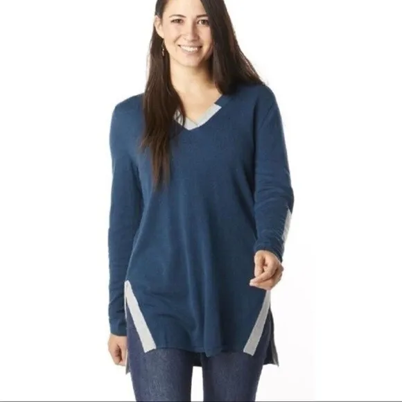 smartwool shadow pine tunic merino wool sweater womens size XS