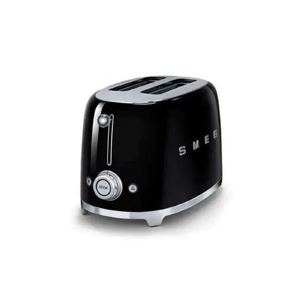 Smeg Retro 2 Slice Toaster Black - TSF01BLSA