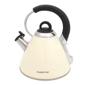 Snappy Chef 2.2litre Beige Whistling Kettle KEBE002