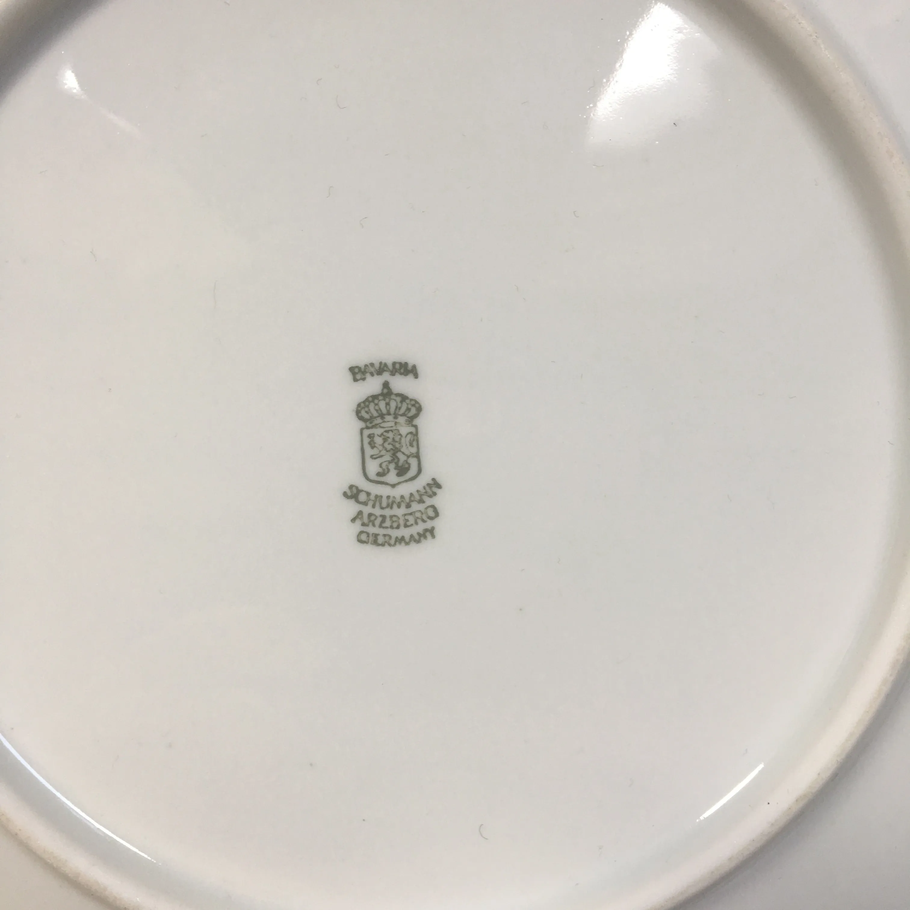 SOLD Porcelain Sample Plate German, 20th Century