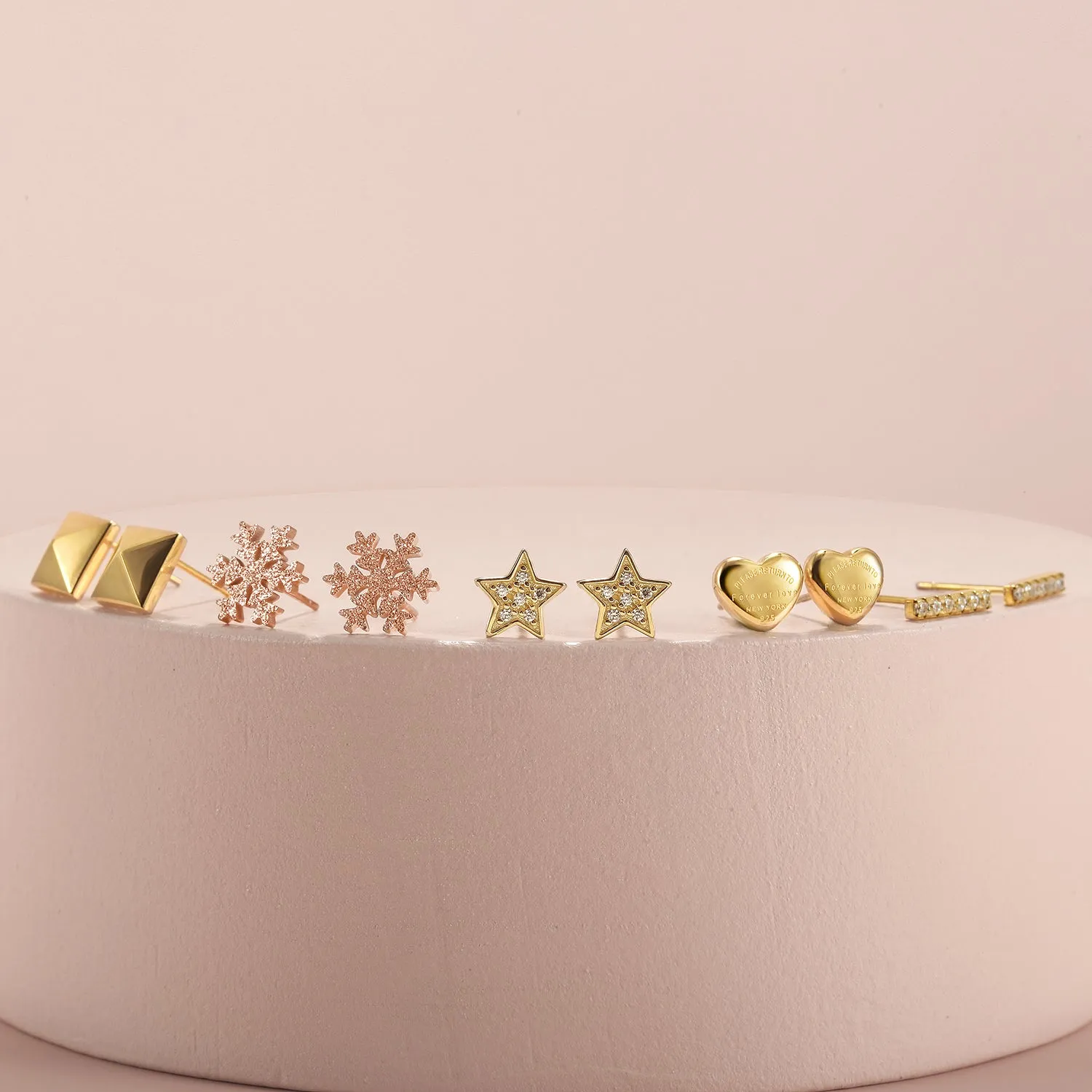 Star Shimmer Stud Earrings