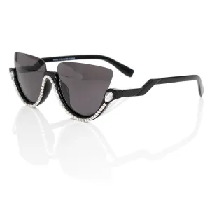 Sunglasses Half Frame Black Eyewear