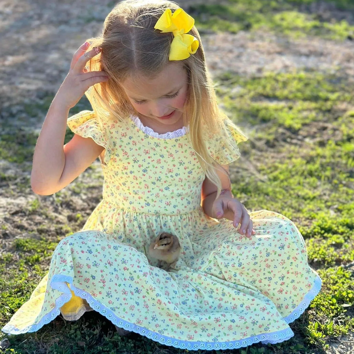 Sunshine Floral twirl dress