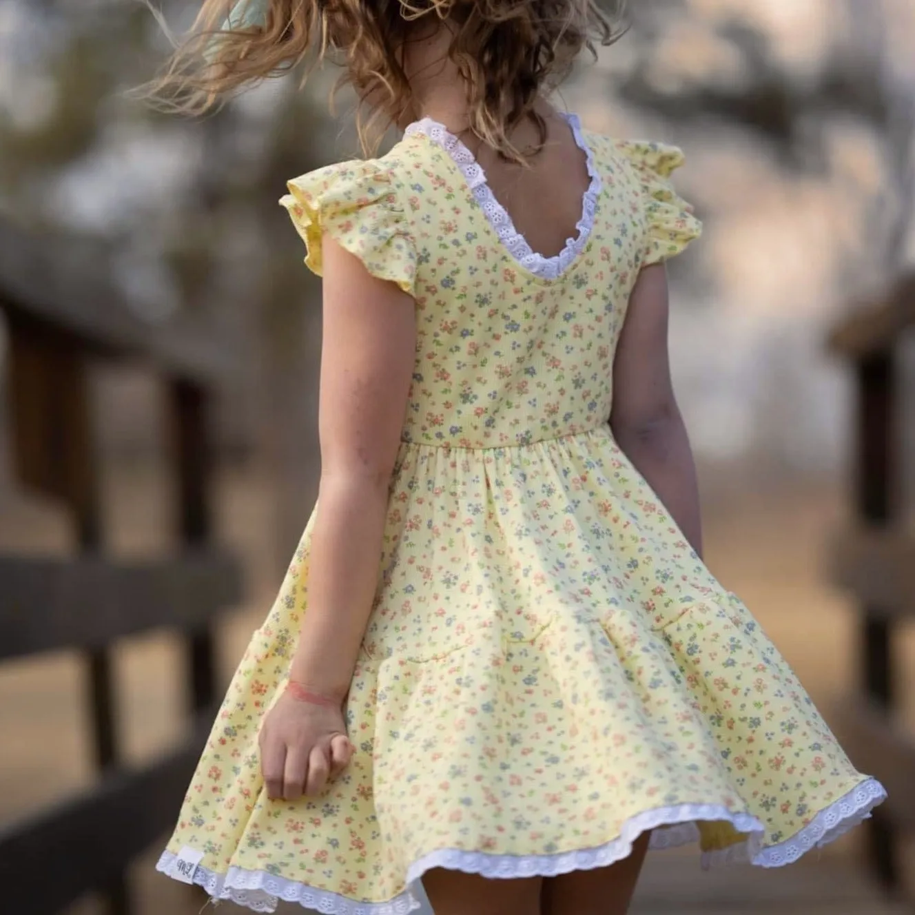 Sunshine Floral twirl dress
