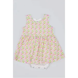 Swoon Baby Ditsy Floral Dainty Bow Bubble Dress