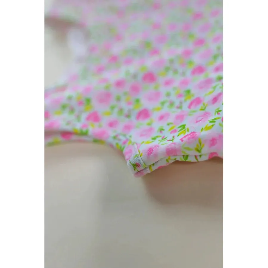 Swoon Baby Ditsy Floral Dainty Bow Bubble Dress