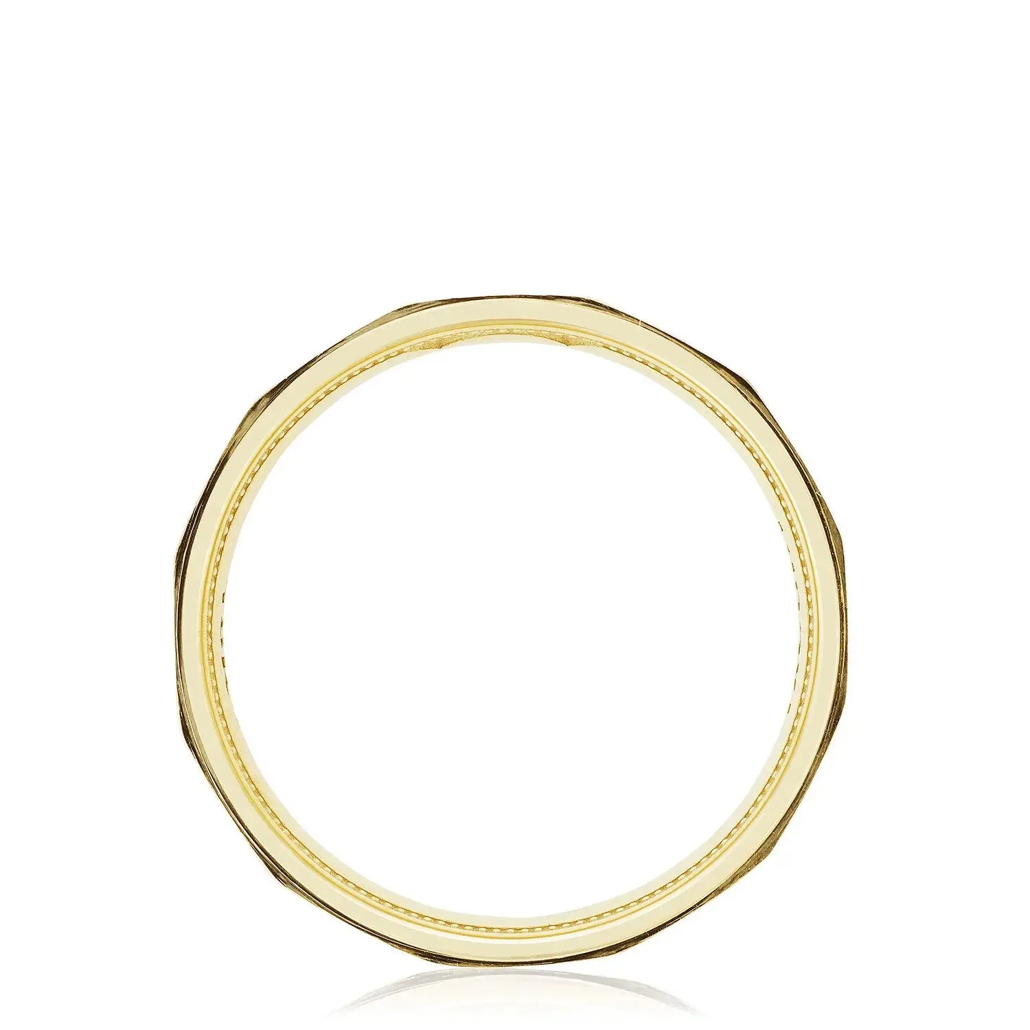 Tacori 18k Yellow Gold Geometric Faceted Wedding Band