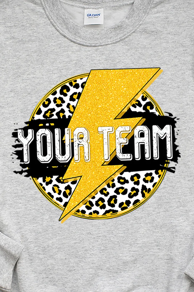 Team Strike Black and Yellow Unisex NuBlend Crew Sweatshirt