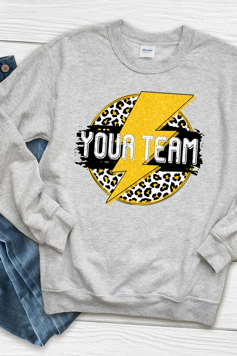 Team Strike Black and Yellow Unisex NuBlend Crew Sweatshirt