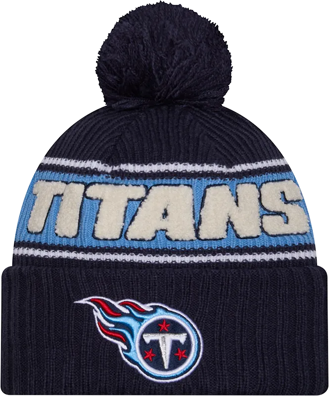 Tennessee Titans Sport Knit Fleece Lined Pom Toque