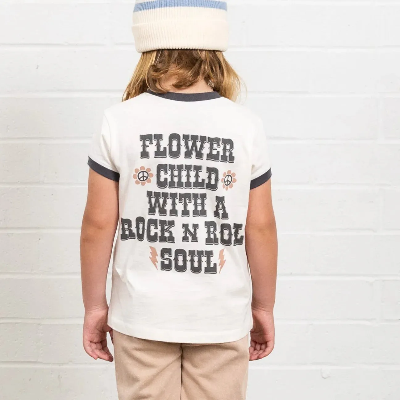 The Flower Child Ringer Tee - KIDS