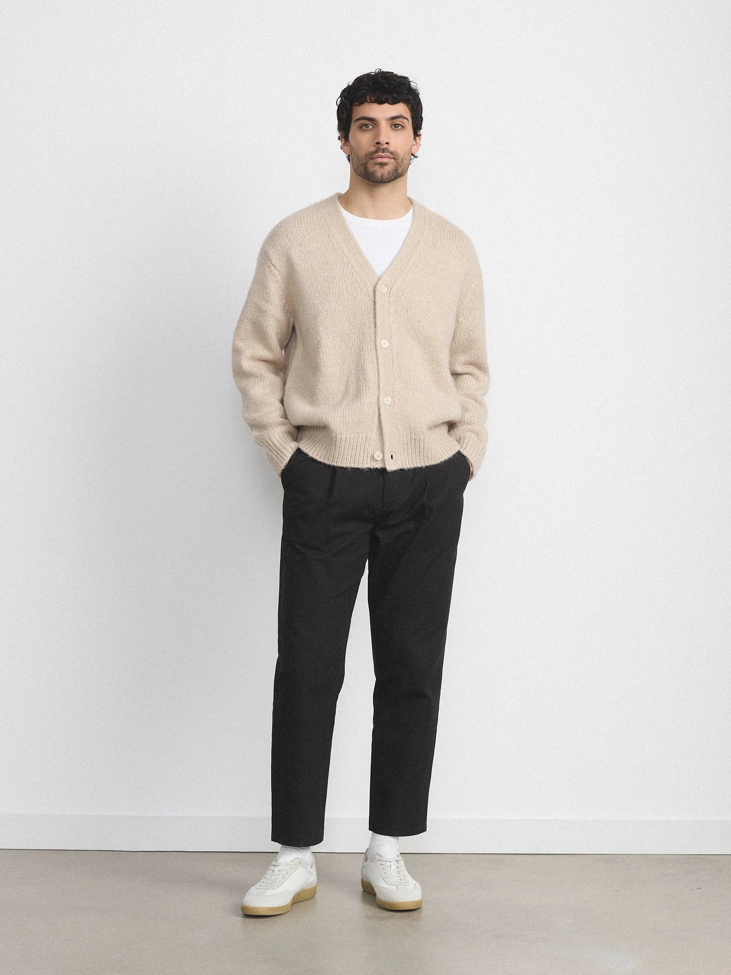 The Fuzzy Cardigan in Moonlight