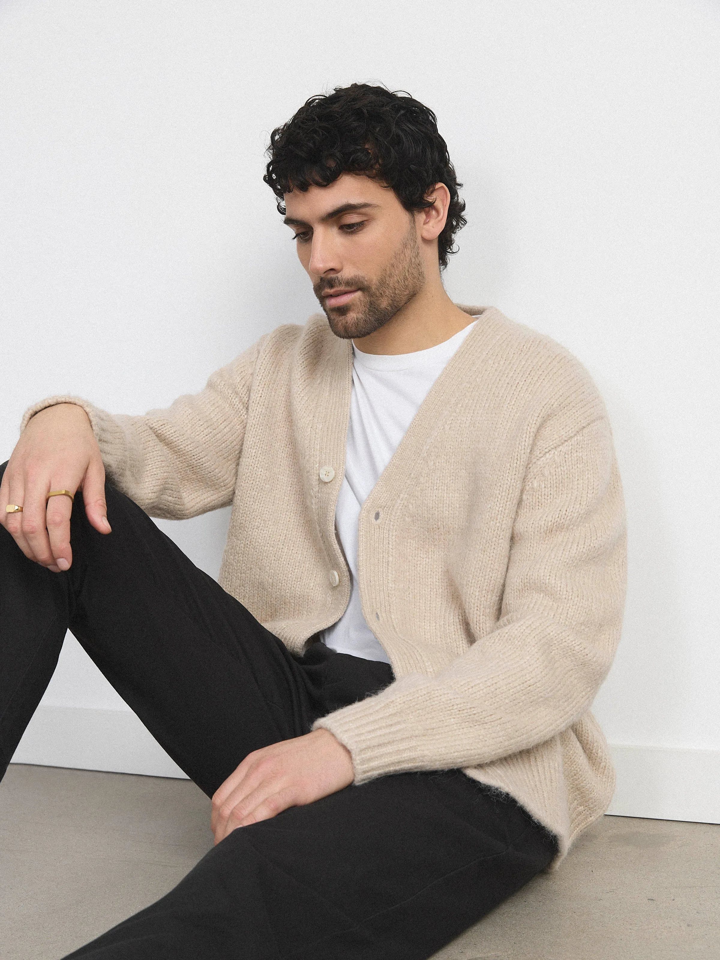 The Fuzzy Cardigan in Moonlight