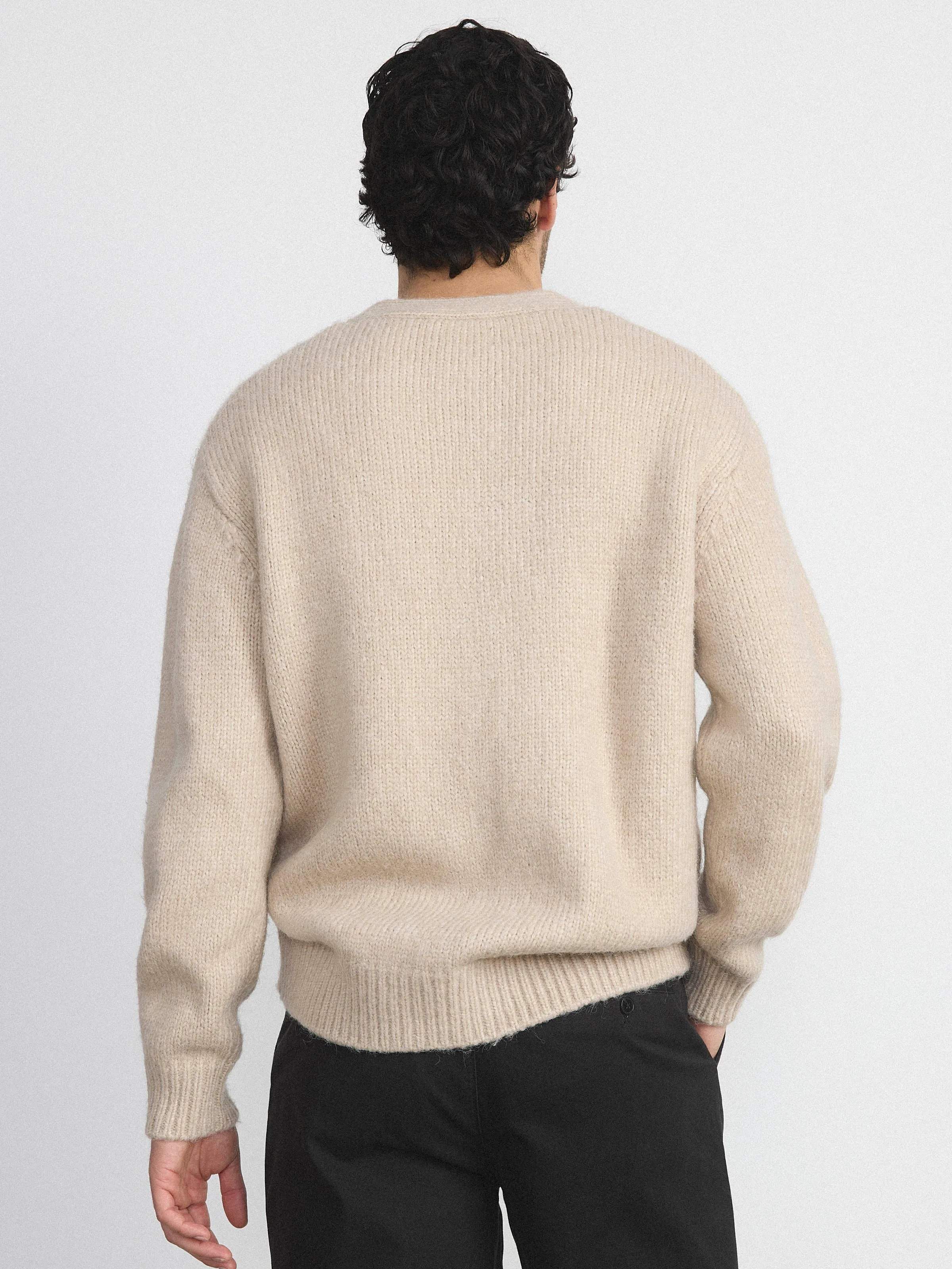 The Fuzzy Cardigan in Moonlight