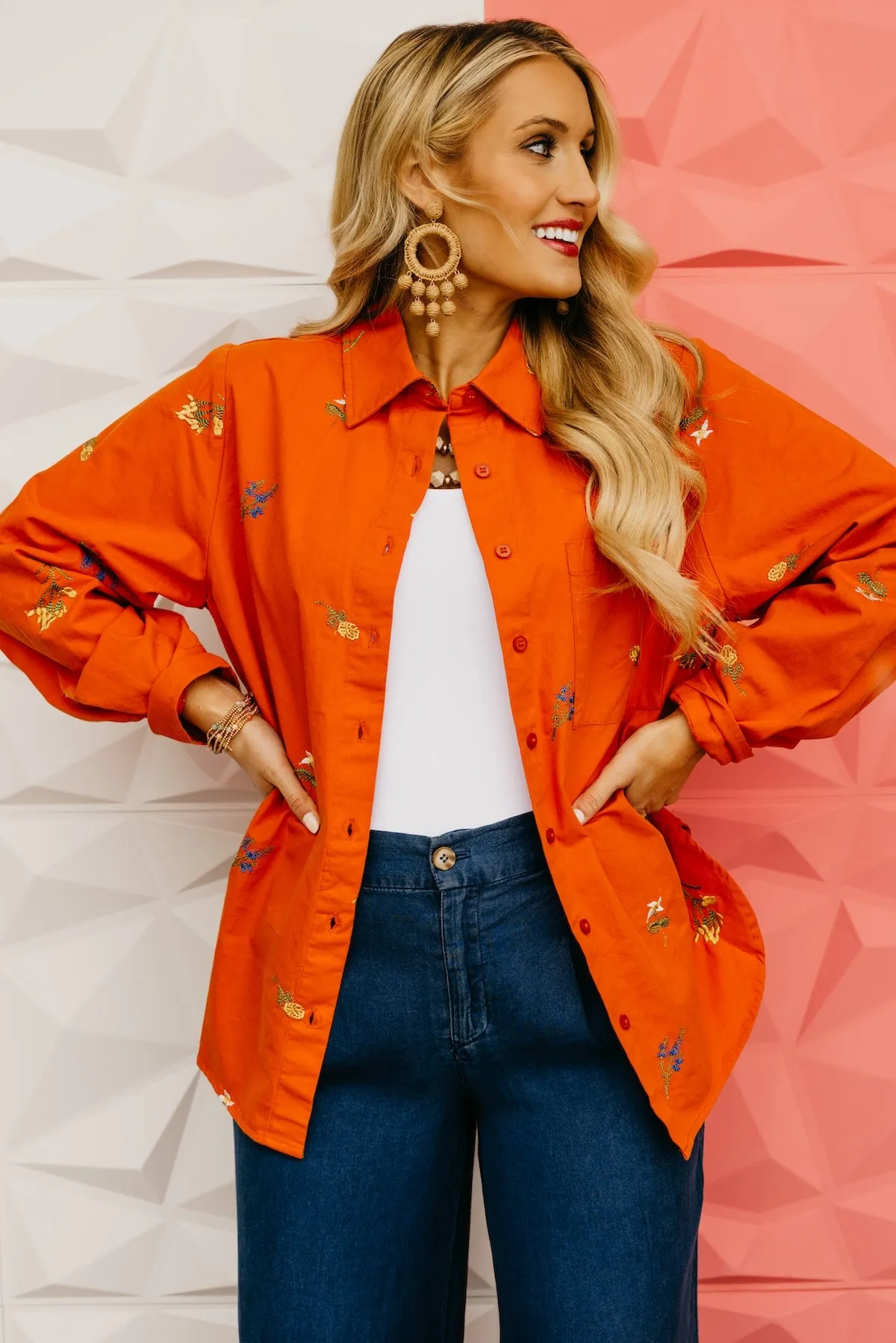 The Garrett Floral Embroidered Shirt