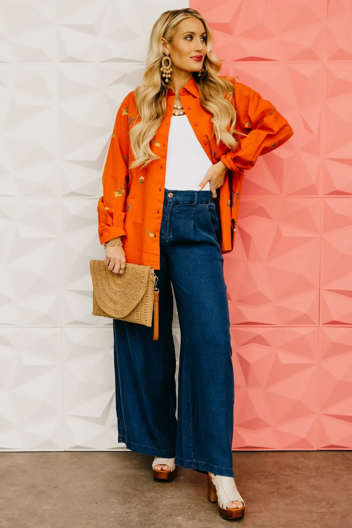 The Garrett Floral Embroidered Shirt