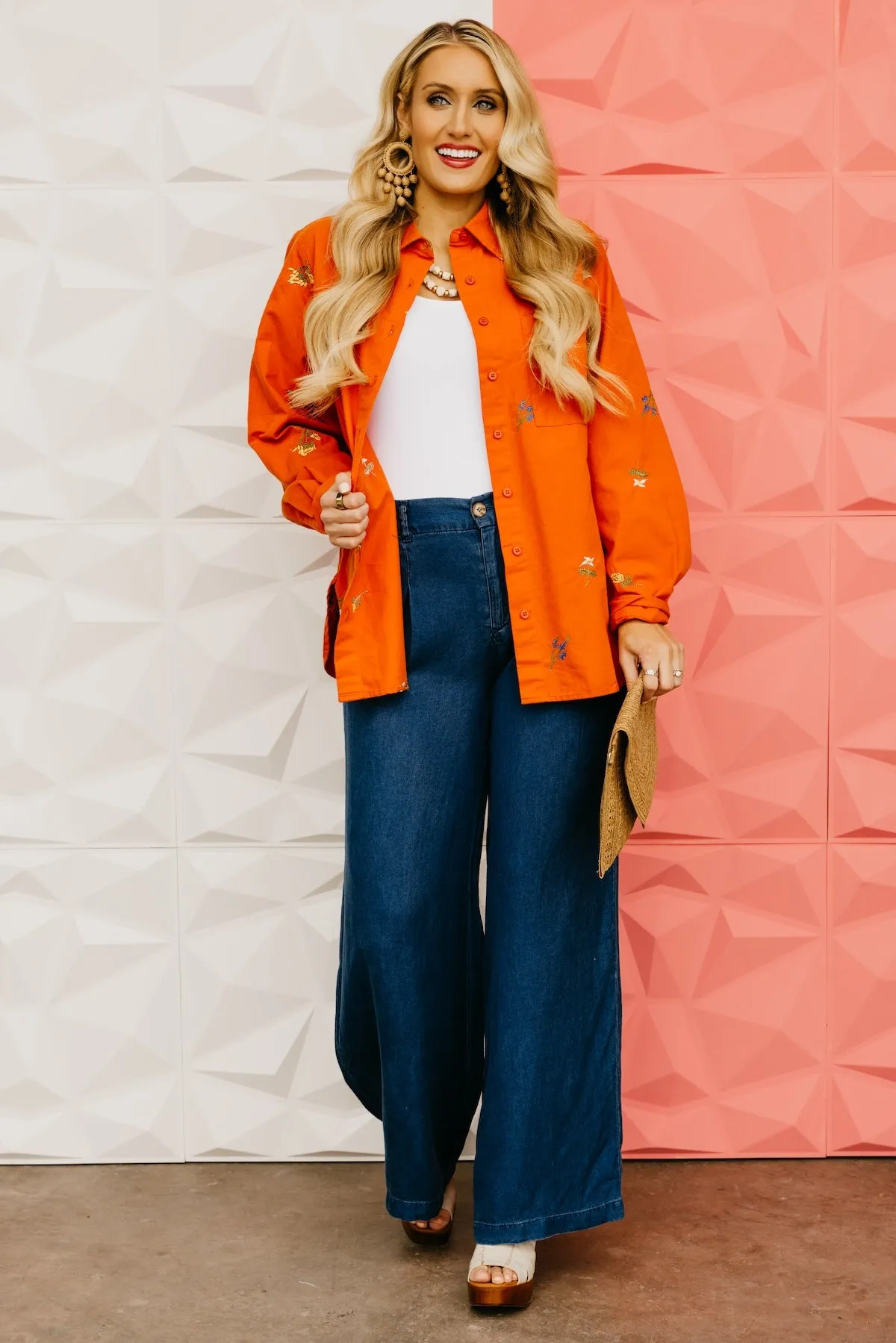 The Garrett Floral Embroidered Shirt