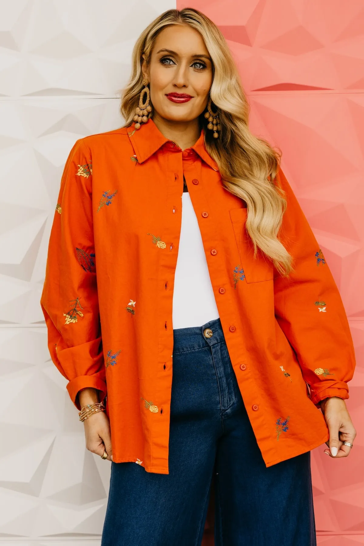 The Garrett Floral Embroidered Shirt