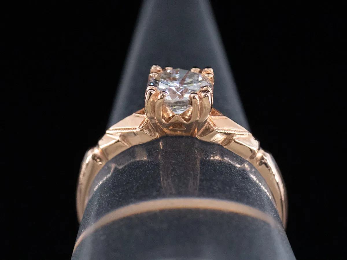 The Levett Diamond Engagement Ring in 14K Rose Gold