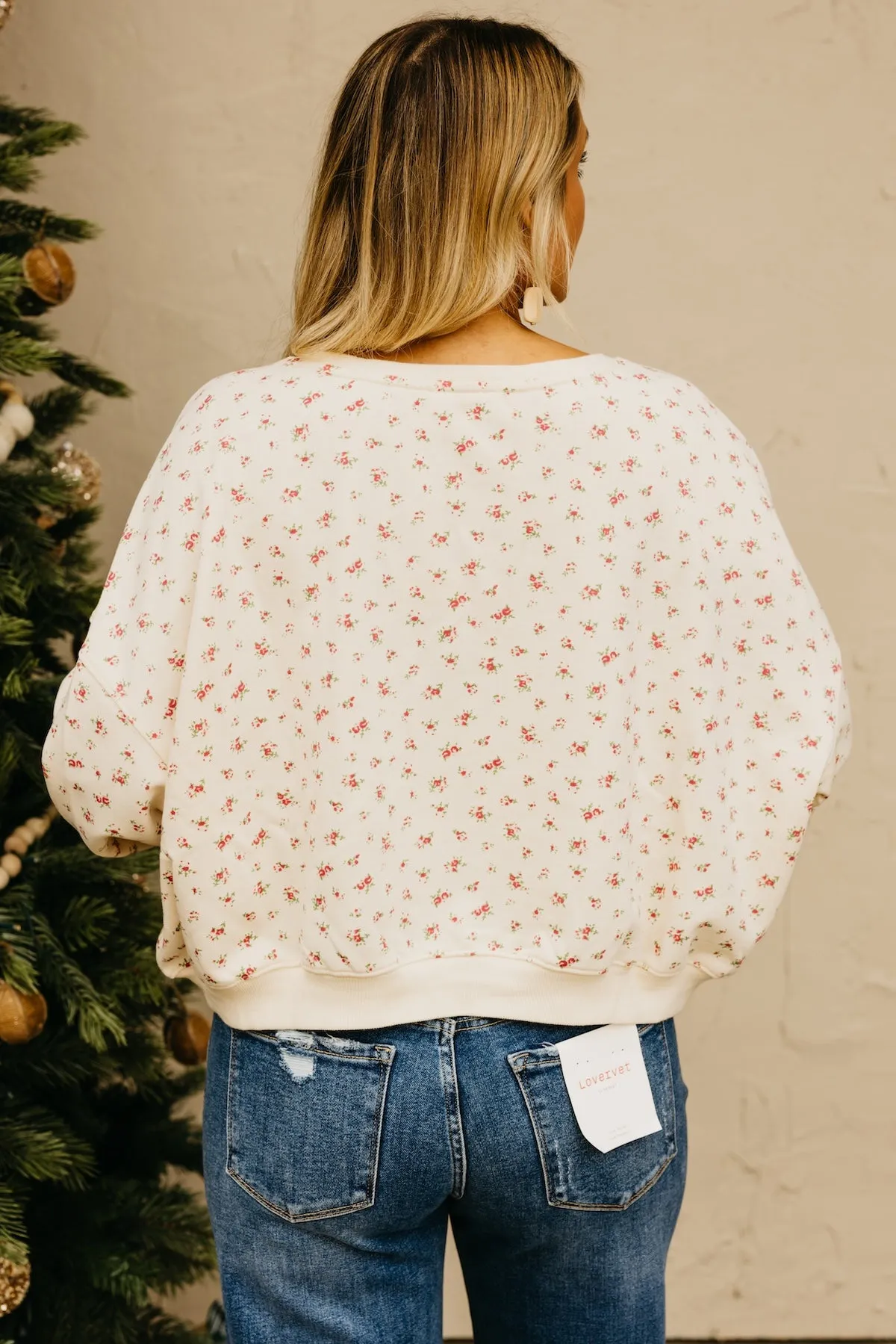 The Maddox Floral Terry Pullover Sweatshirt
