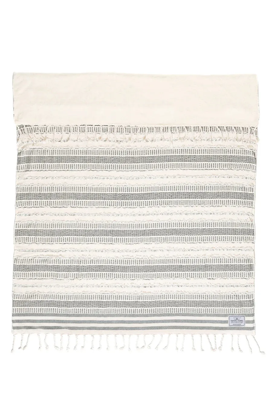 The Ophelia Fleece Throw | Black Stripe
