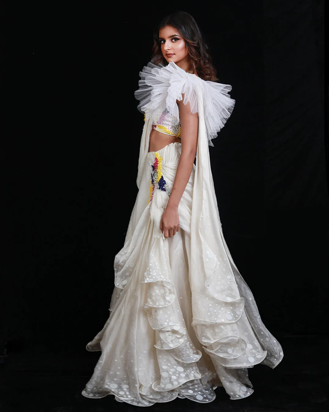 The Synchronized Scintillation Drape Sari