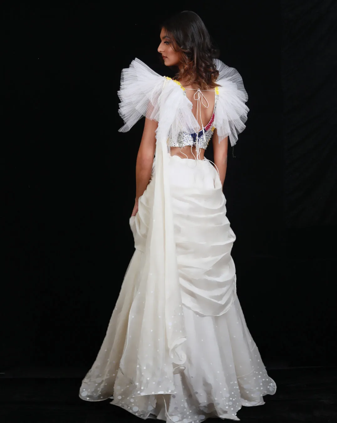 The Synchronized Scintillation Drape Sari