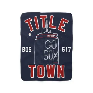 Title Town Boston Baseball Sherpa Fleece Blanket